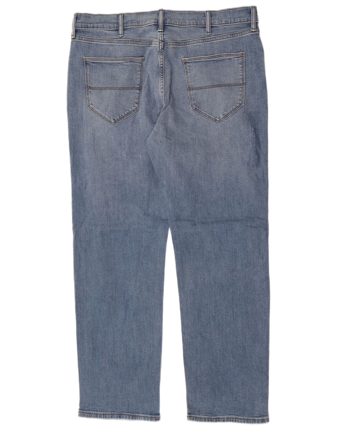 Jeans corti dritti da uomo Marks & Spencer W36 L29 cotone blu