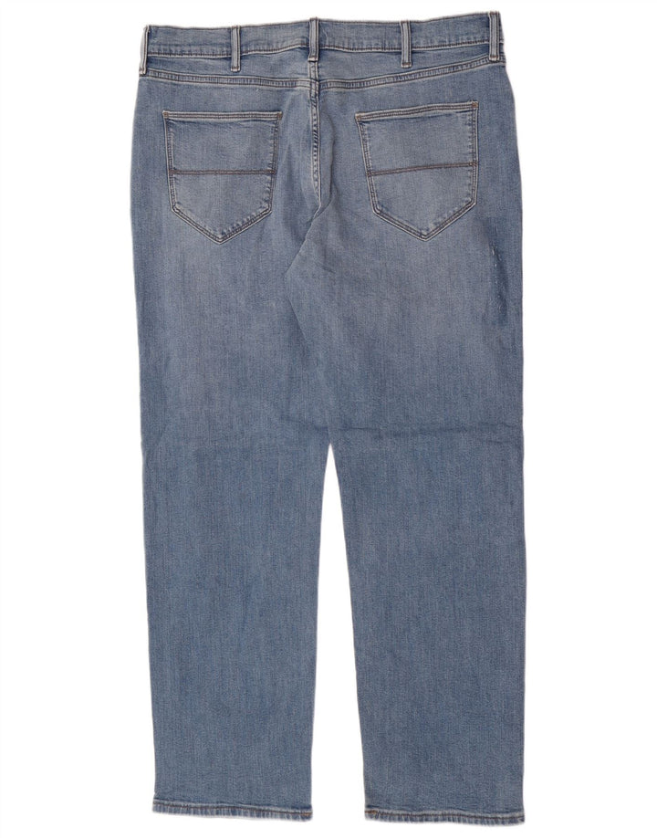 Jeans corti dritti da uomo Marks & Spencer W36 L29 cotone blu