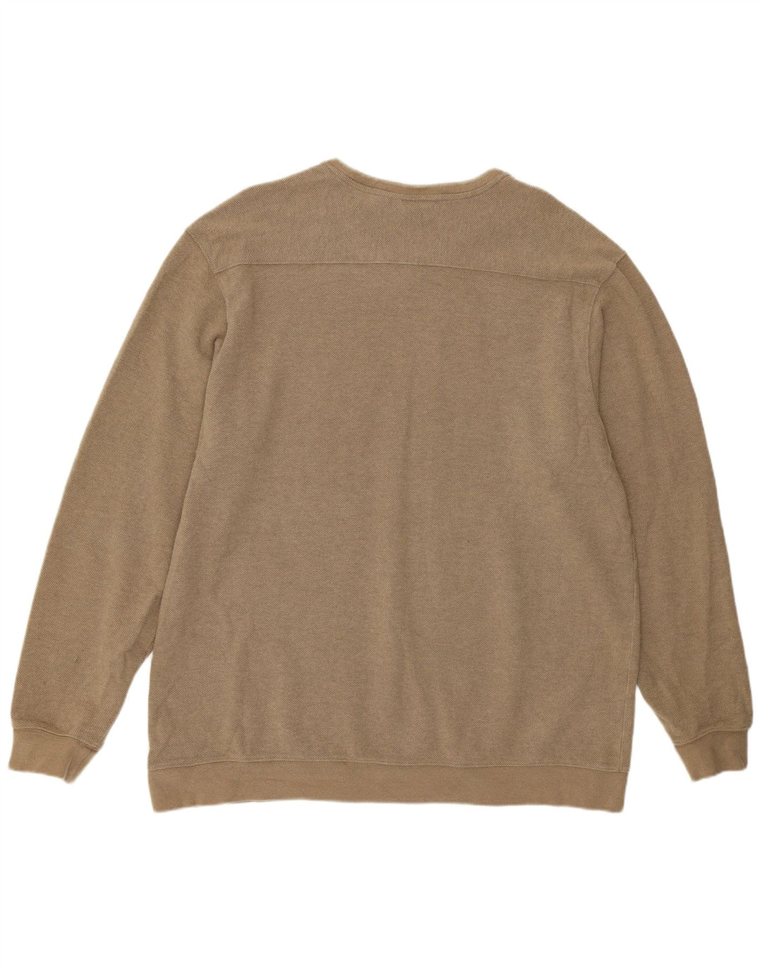 L.L.Bean Top da uomo a maniche lunghe XL in cotone beige