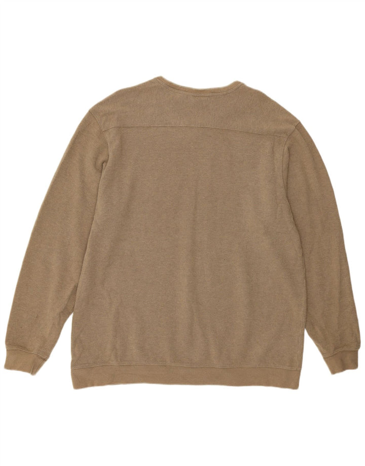 L.L.Bean Top da uomo a maniche lunghe XL in cotone beige