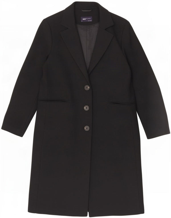 Cappotto da donna Marks & Spencer UK 14 grande poliestere nero