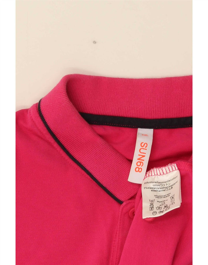 Polo da uomo Sun68 2XL cotone rosa