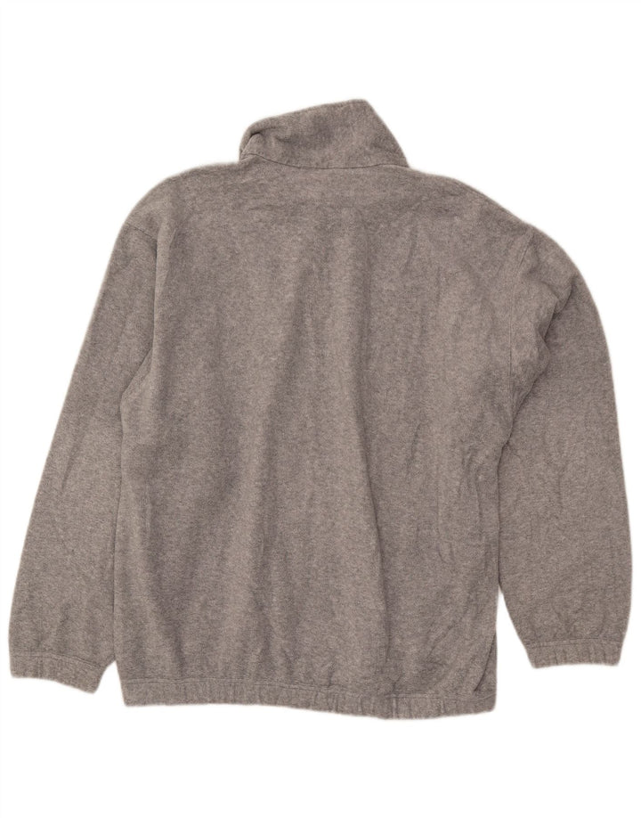 SERGIO TACCHINI Maglione in pile da uomo con zip e collo grande grigio