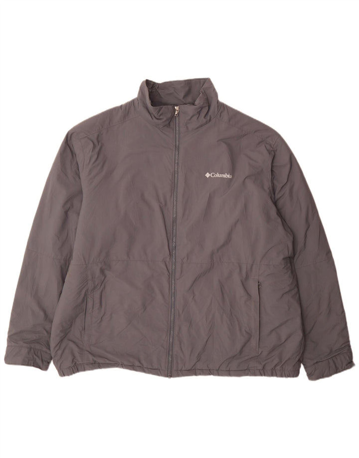 Giacca a vento da uomo Columbia UK 44 2XL Nylon grigio