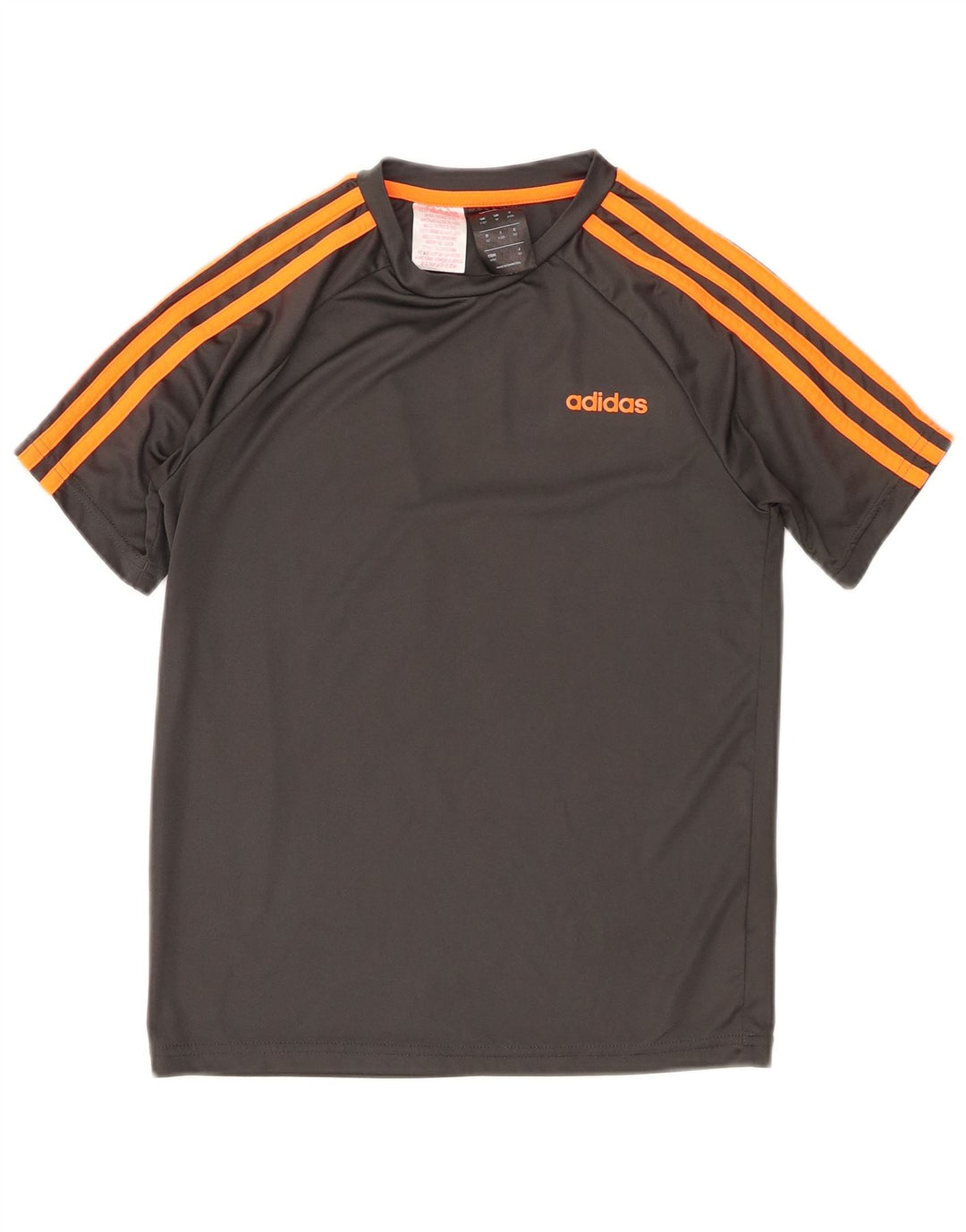 T-shirt grafica Adidas Climalite da ragazzo, 11-12 anni, in poliestere grigio