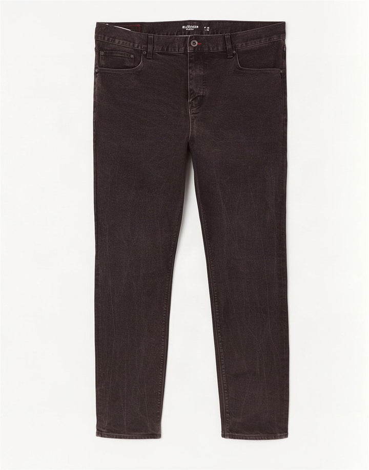 Tommy Hilfiger Uomo Bleecker Slim Jeans W40 L32 Cotone Nero
