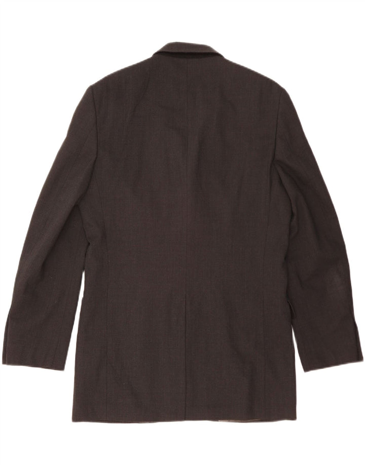 Giacca blazer a 3 bottoni da uomo Marks & Spencer UK 38 poliestere nero medio