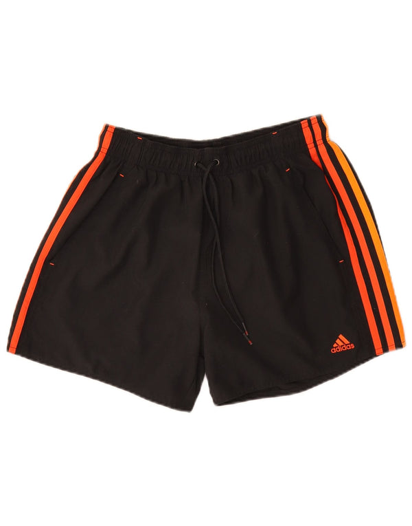 Pantaloncini sportivi Adidas da donna UK 12 medio nero poliestere