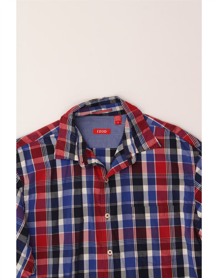 IZOD Mens Shirt Medium Red Check Cotton Vintage Izod and Second-Hand Izod from Messina Hembry 