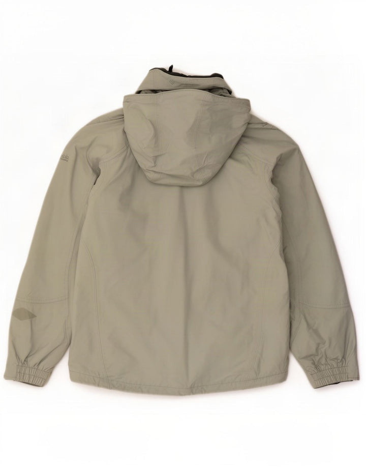Giacca antipioggia con cappuccio Columbia Interchange da donna UK 14 Nylon verde medio