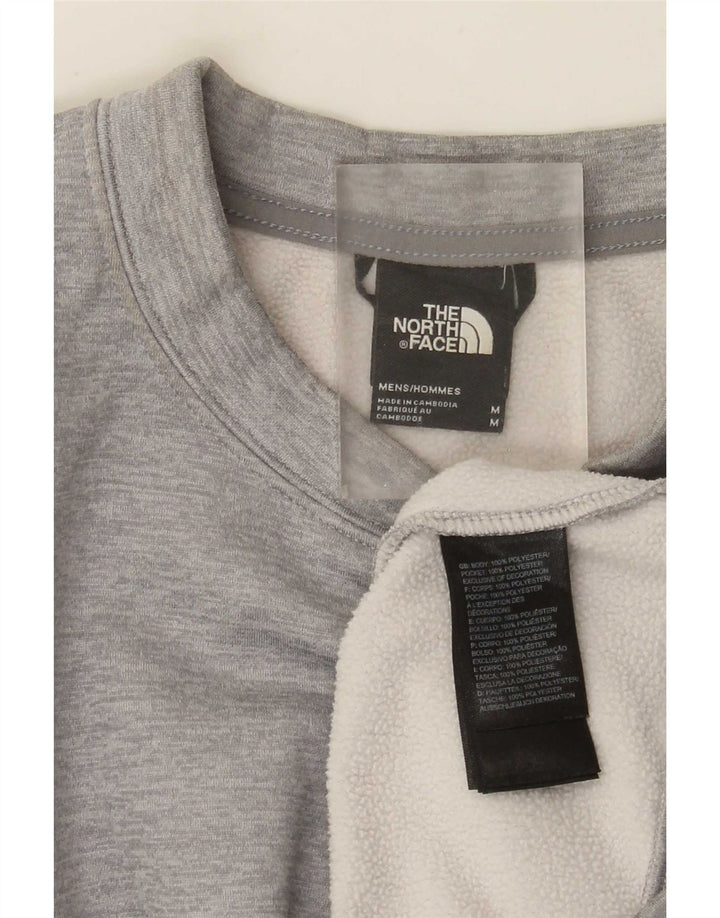 Felpa da uomo The North Face Maglione in poliestere chiazzato grigio medio