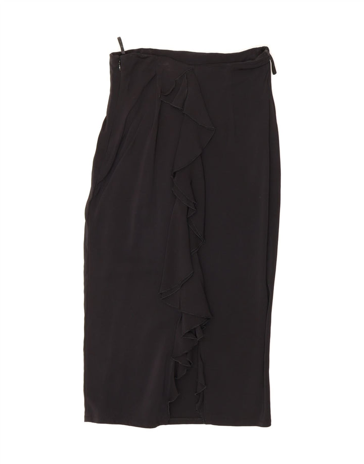 ELISABETTA FRANCHI Womens Straight Skirt IT 44 Medium W26  Black Vintage Elisabetta Franchi and Second-Hand Elisabetta Franchi from Messina Hembry 