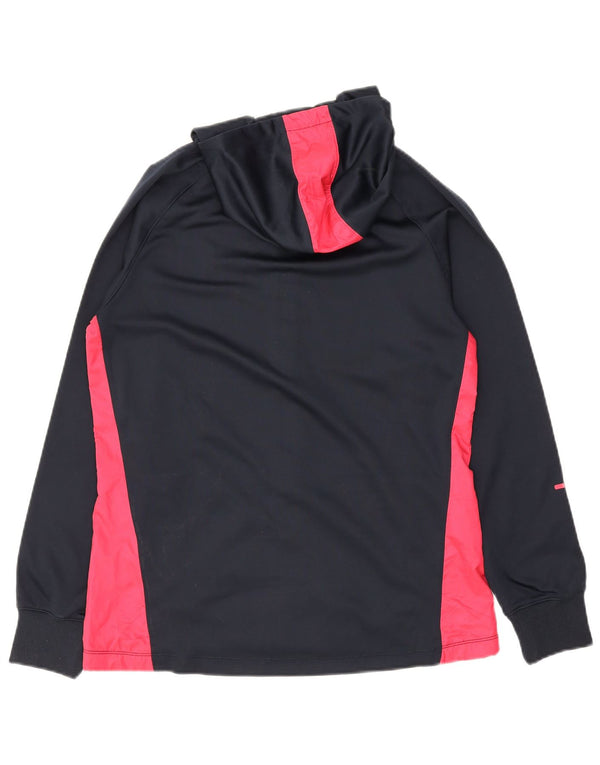 Maglione con cappuccio e zip da donna Champion UK 14 Large Blu Navy Colourblock