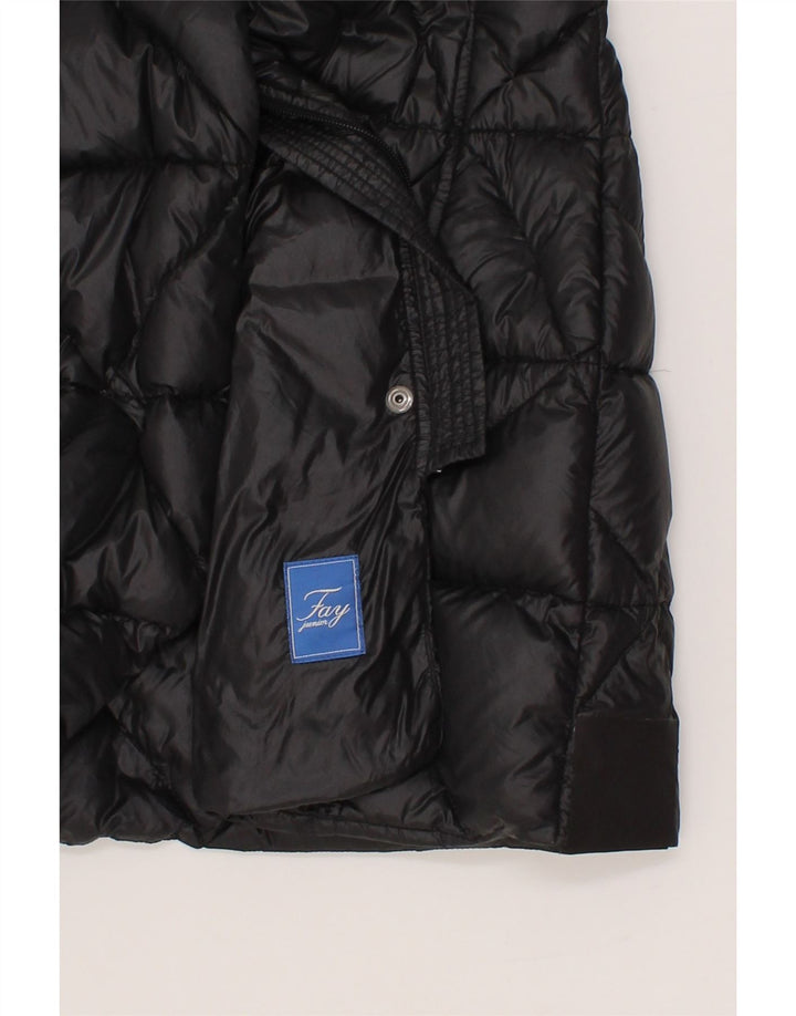 FAY Girls Padded Coat 11-12 Years Black Vintage Fay and Second-Hand Fay from Messina Hembry 