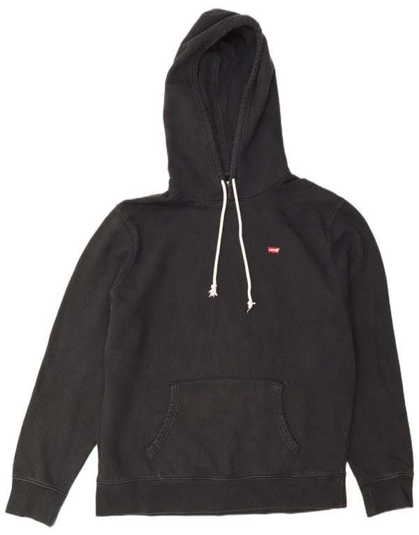 Maglione con cappuccio vestibilità standard da uomo Levi's Large in cotone nero