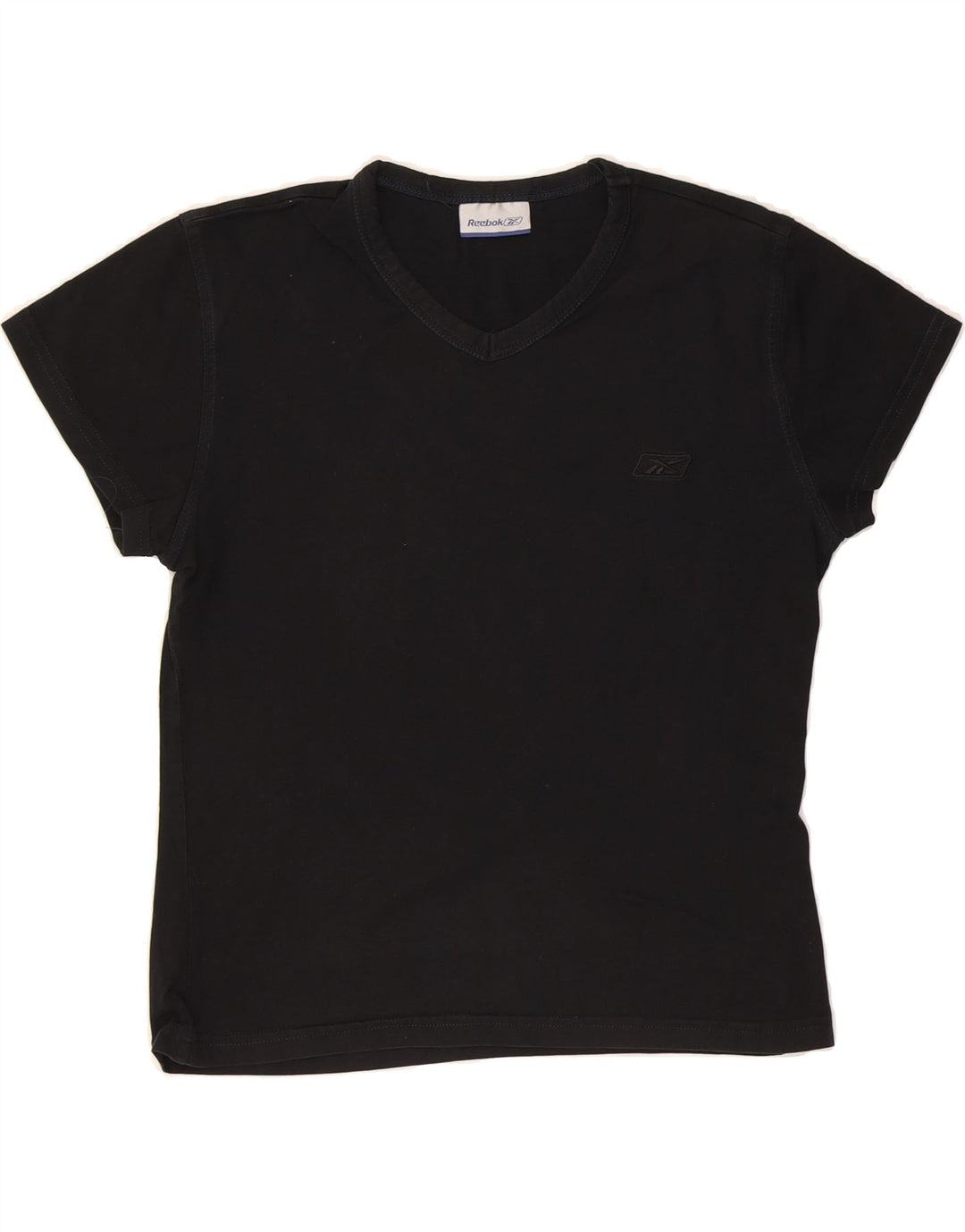 REEBOK Womens T-Shirt Top UK 12 Medium Black Vintage Reebok and Second-Hand Reebok from Messina Hembry 