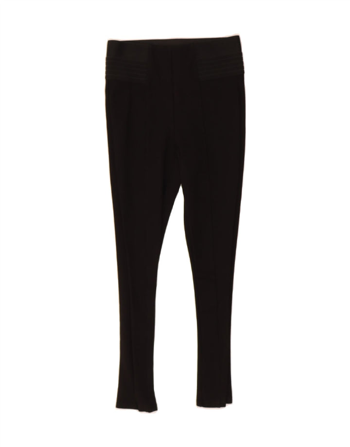 ZARA Womens Leggings UK 12 Medium Black Viscose Vintage Zara and Second-Hand Zara from Messina Hembry 