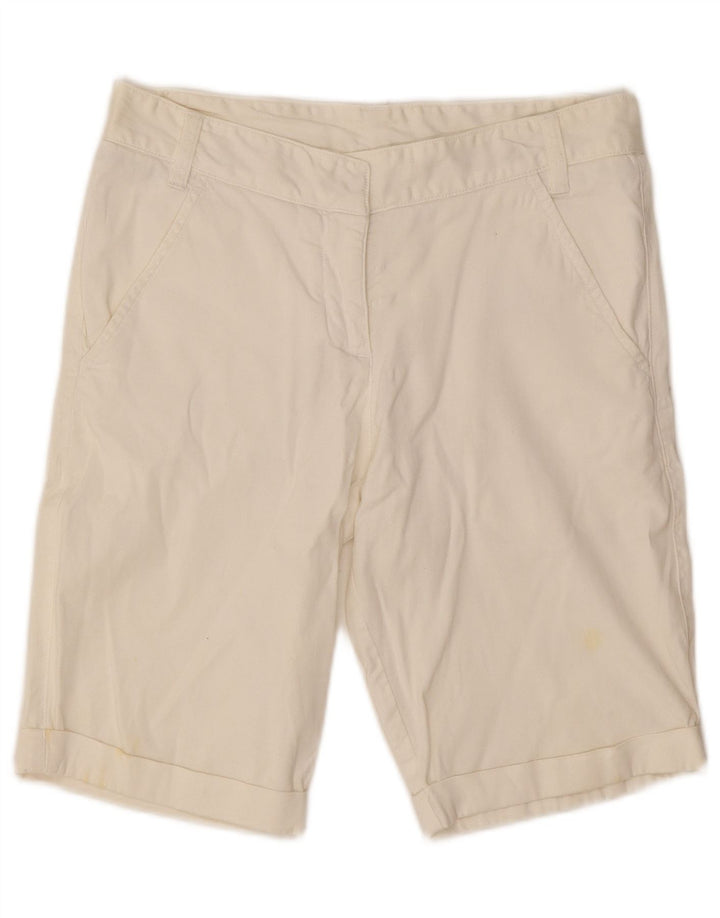 Pantaloncini chino da donna Kappa IT 42 medi W30 cotone bianco sporco