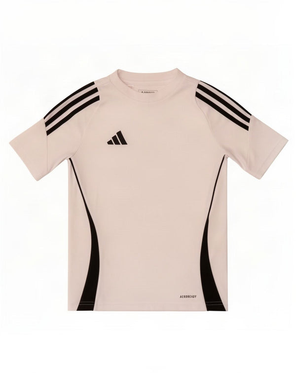 Maglietta Adidas Aeroready da ragazzo, 9-10 anni, in poliestere color block bianco