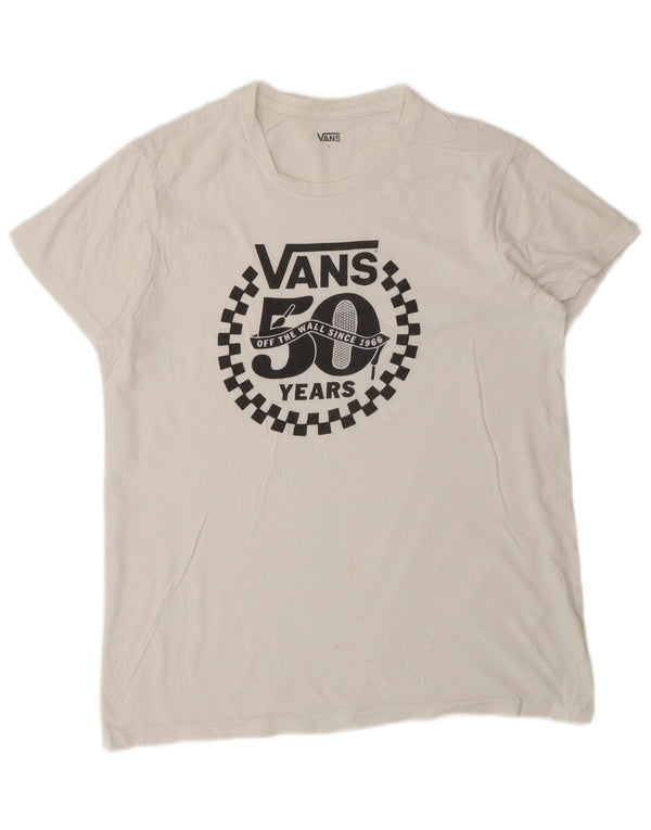 Maglietta grafica da uomo Vans Small bianca