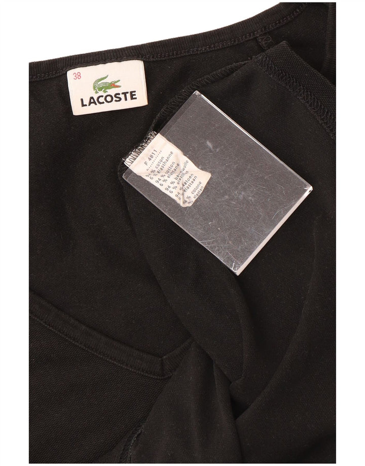 T-shirt da donna LACOSTE taglia 38 media cotone nero