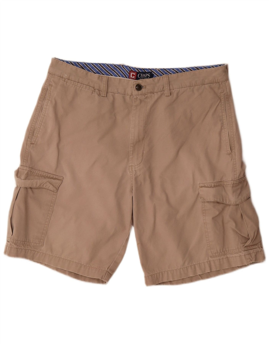 Pantaloncini cargo da uomo Chaps W36 grandi in cotone beige