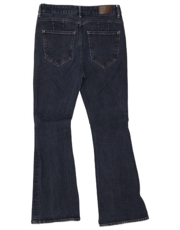 Jeans svasati da donna Marks & Spencer UK 12 Medio W28 L27 Cotone blu navy