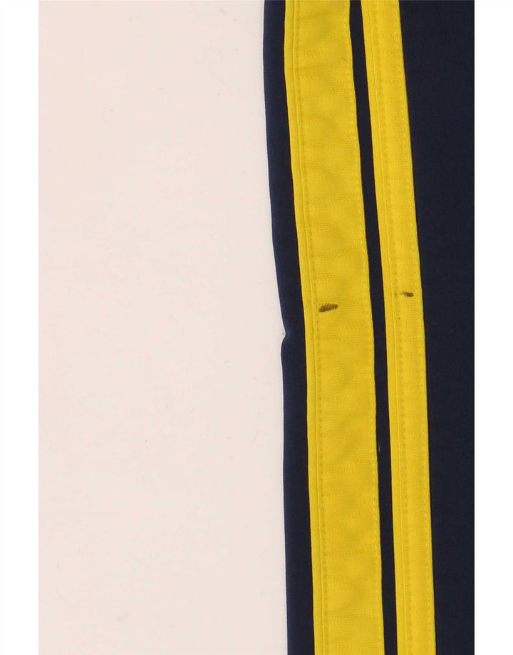 Pantaloni da tuta da uomo Asics Small in poliestere color block blu navy