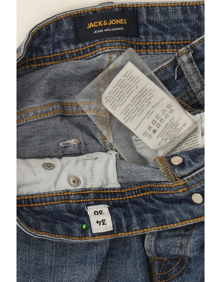 JACK & JONES Jeans slim da uomo W34 L30 cotone blu