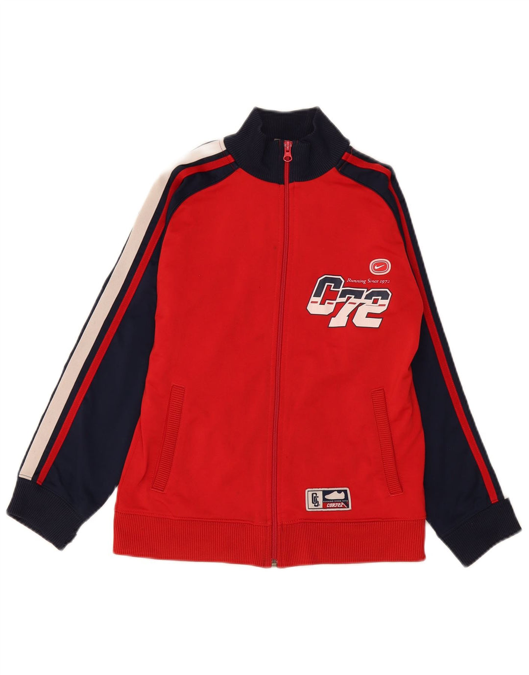 Giacca da ginnastica grafica Nike da ragazzo, 11-12 anni, colore rosso medio