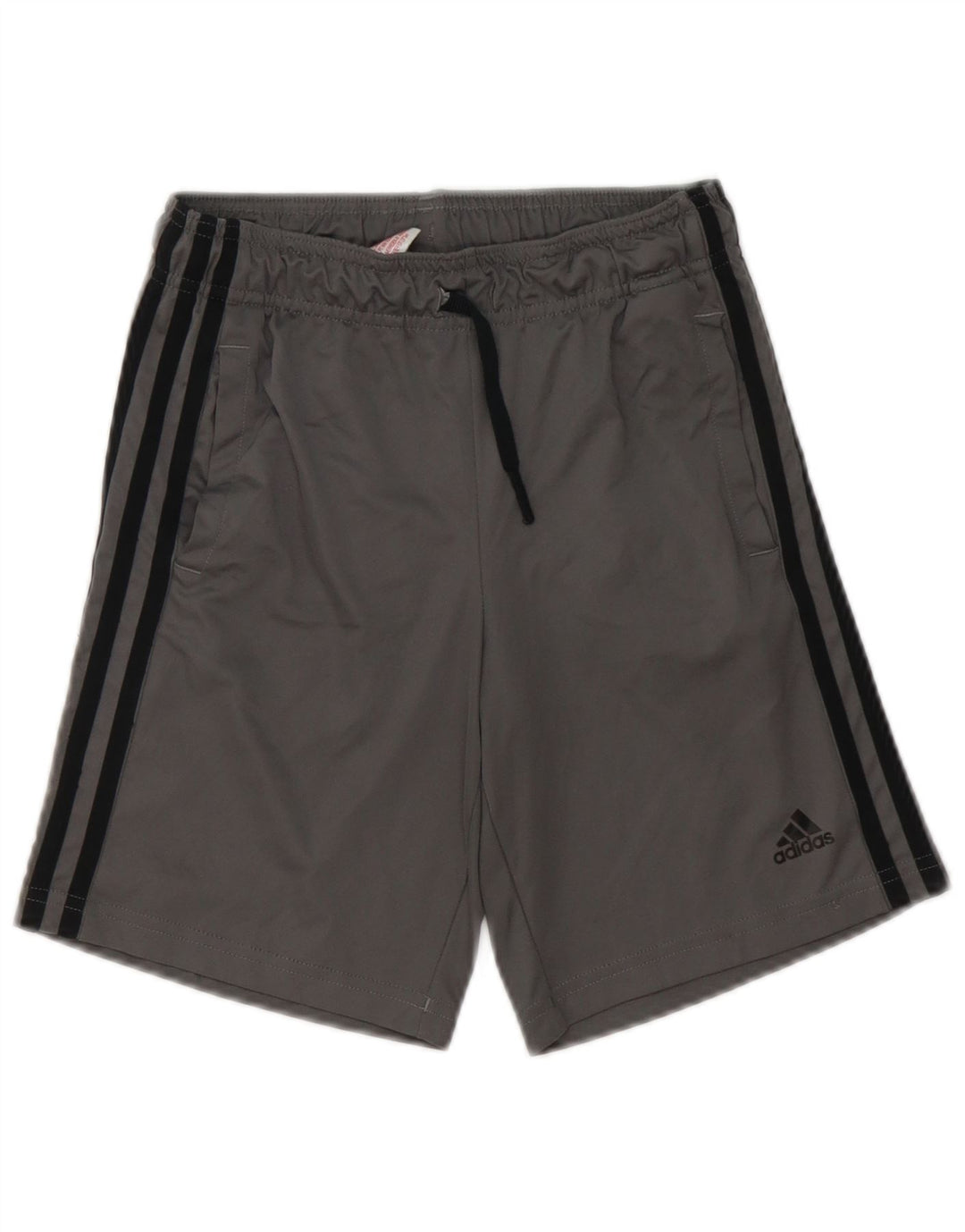 Pantaloncini sportivi ADIDAS Aeroready da ragazzo 9-10 anni in poliestere grigio