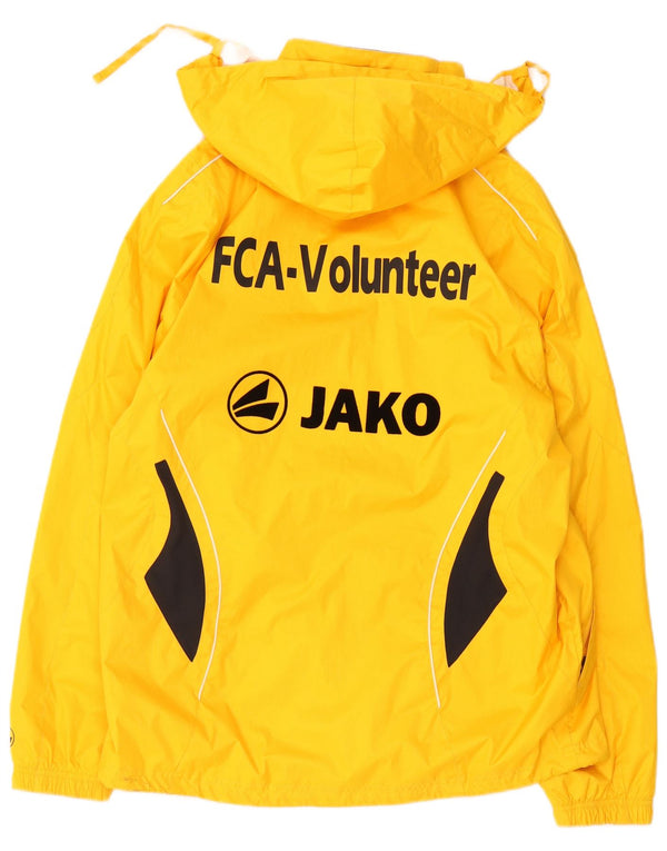 Jako Giacca antipioggia da uomo con cappuccio grafico UK 38 Medium Yellow Colourblock