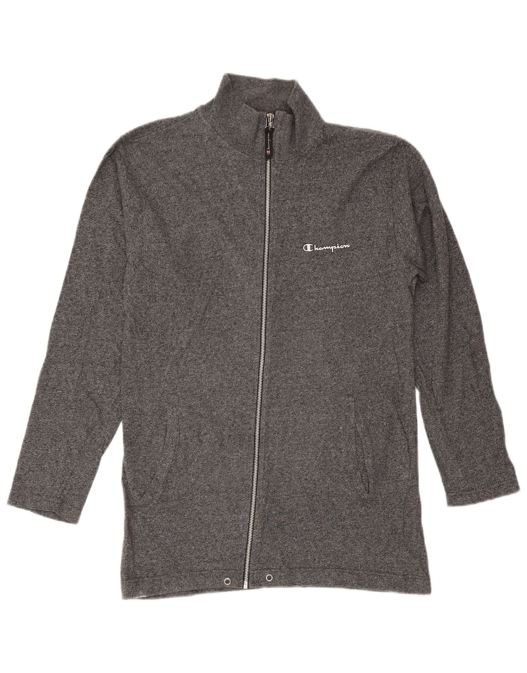 Giacca da tuta da uomo Champion piccola in cotone chiazzato grigio