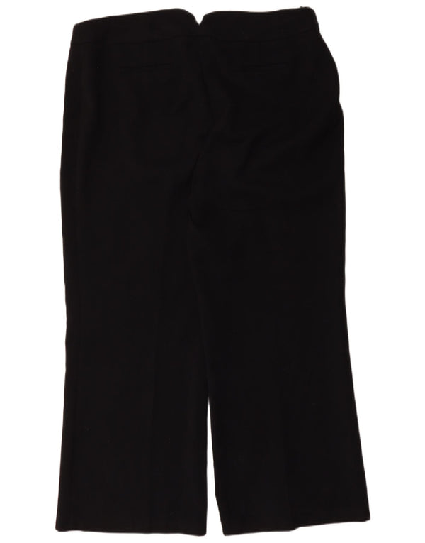 Pantaloni casual a gamba larga da donna Marks & Spencer UK 20 2XL W42 L30 Neri