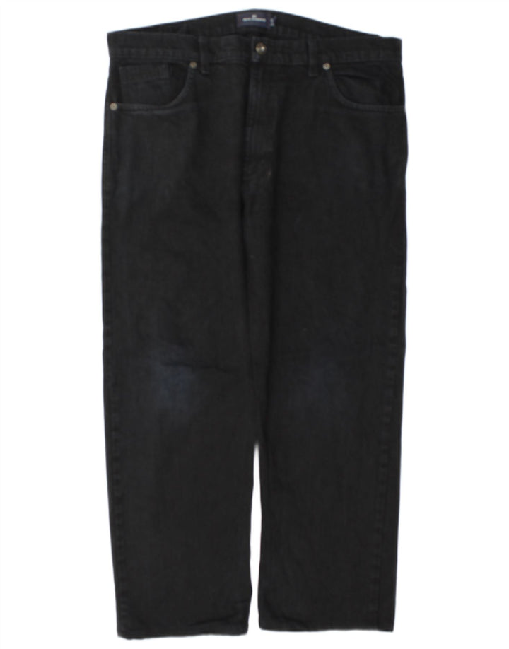Jeans dritti da uomo Marks & Spencer W36 L26 cotone nero