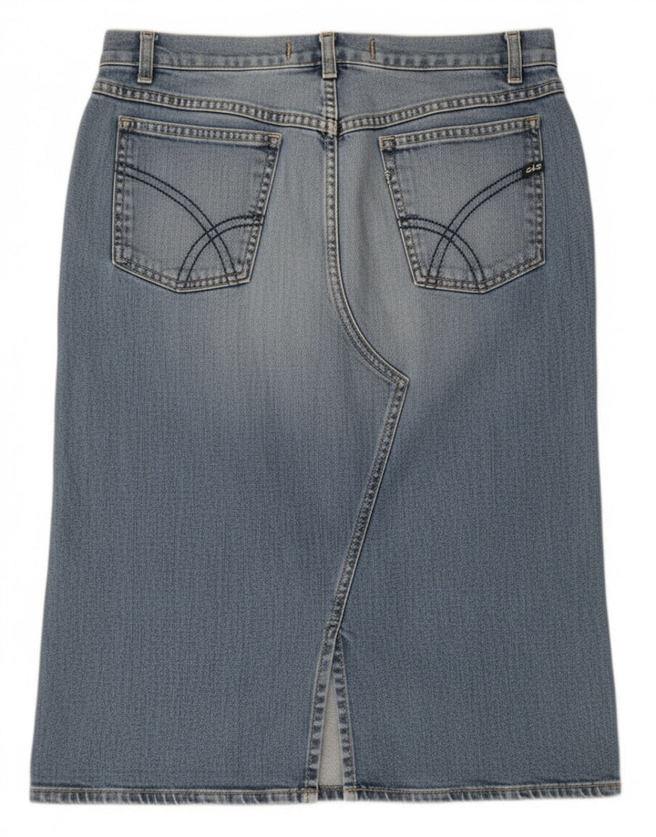 Gonna in denim da donna Gas piccola W28 in cotone blu
