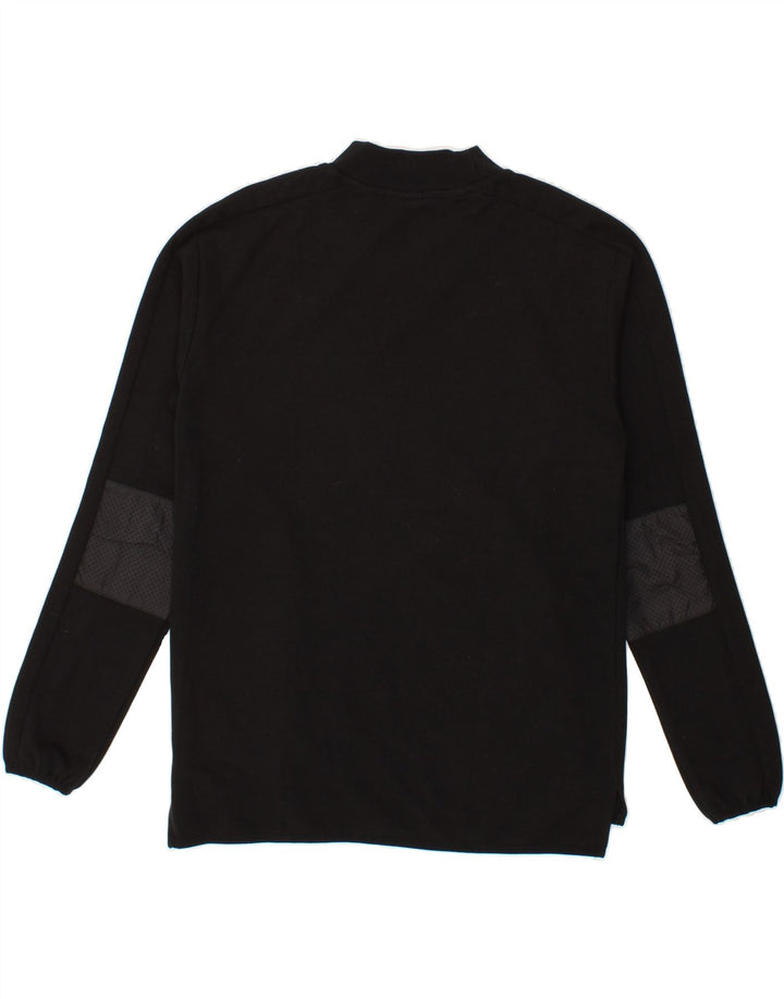 ELLESSE Womens Oversized Graphic Sweatshirt Jumper UK 10 Small Black Vintage Ellesse and Second-Hand Ellesse from Messina Hembry 