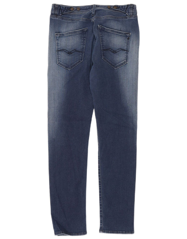 Replay Jeans Pilar Slim da Donna W26 L28 Cotone Blu