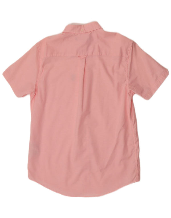 Camicia a maniche corte da uomo Ben Sherman in cotone rosa medio