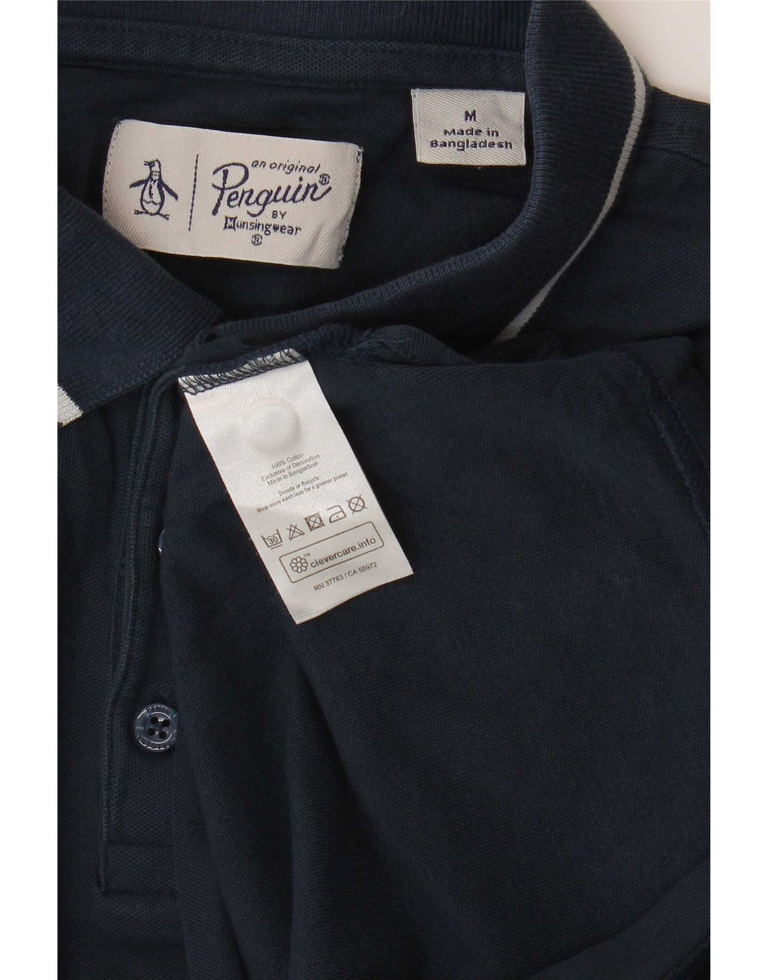 Polo da uomo Penguin in cotone blu navy medio