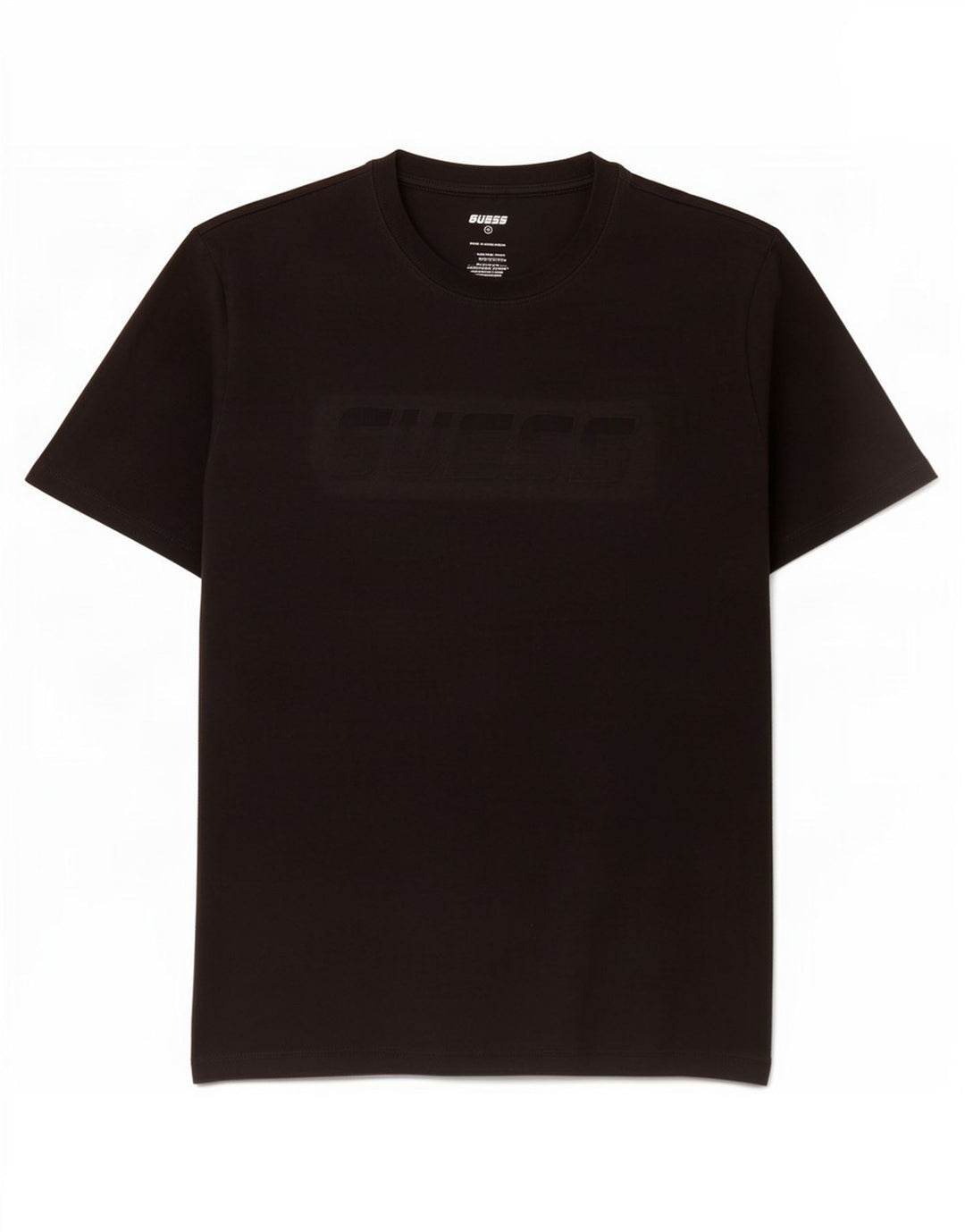 Guess T-shirt grafica da uomo Top in cotone nero medio