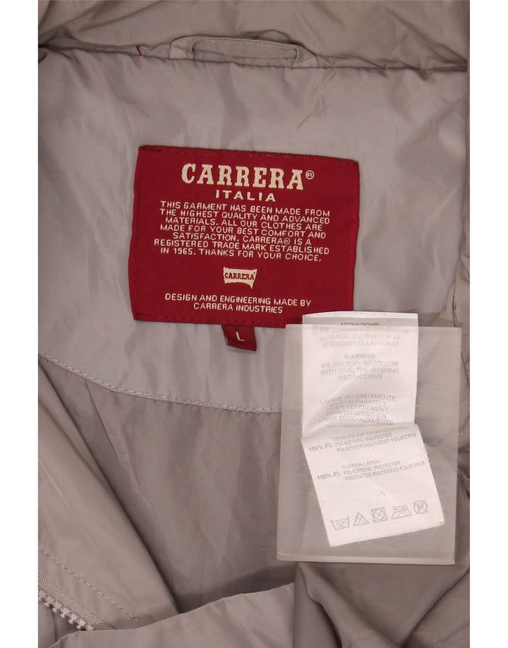 CARRERA Giacca da uomo con vestibilità regolare con cappuccio UK 40 Large Grigio Poliestere