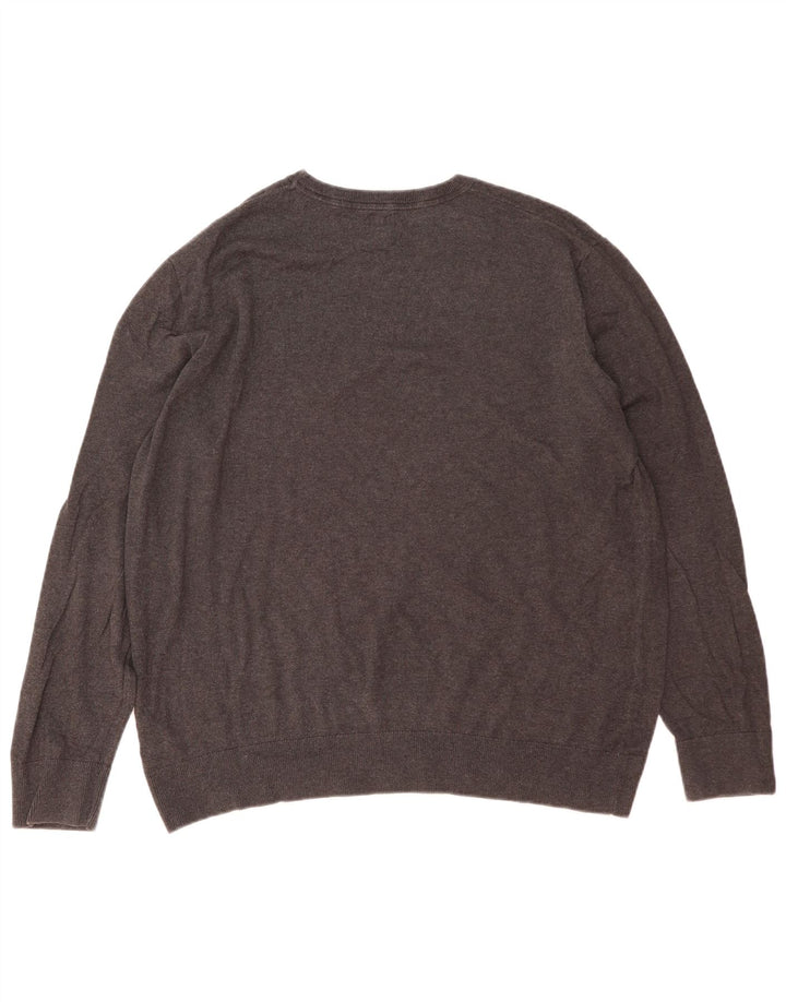 Maglione maglione girocollo da uomo GAP XL in cotone grigio