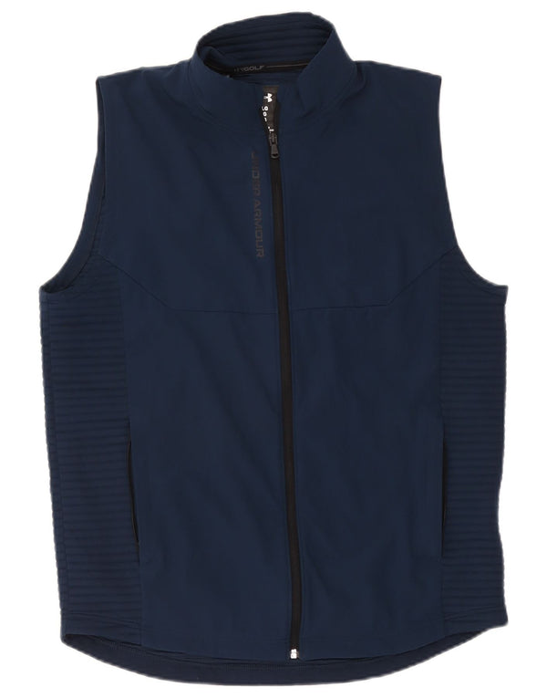 Giacca da ginnastica da uomo Under Armour Cold Gear, grande, blu navy, sportiva