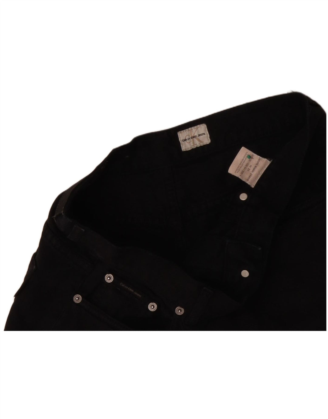 CALVIN KLEIN Pantaloncini di jeans da uomo W31 Cotone nero medio