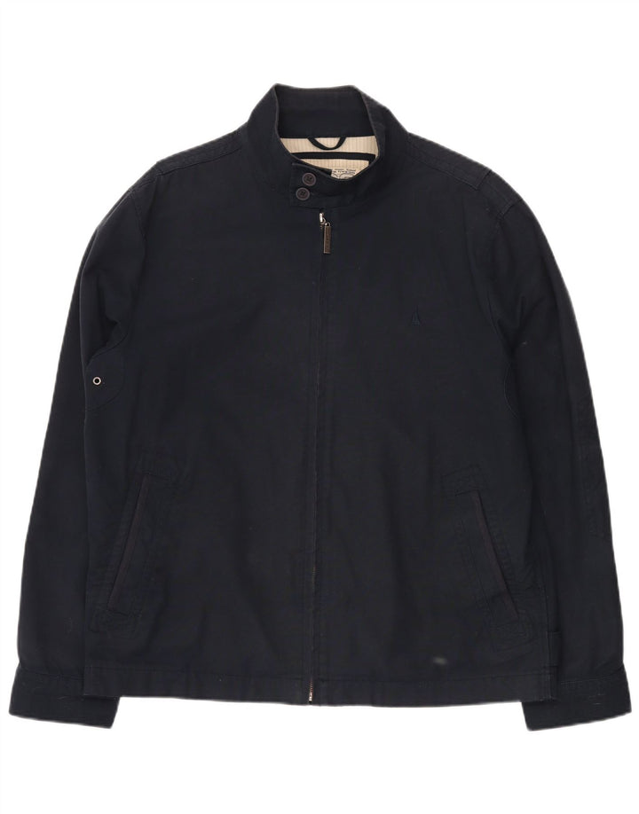 Giubbotto bomber da uomo MUSTO UK 40 grande cotone blu navy