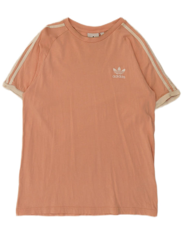 T-shirt da uomo Adidas Top in cotone color block rosa medio