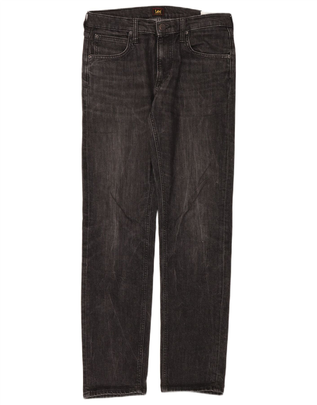 Jeans dritti da uomo Lee Daren Zip Fly W32 L34 cotone grigio