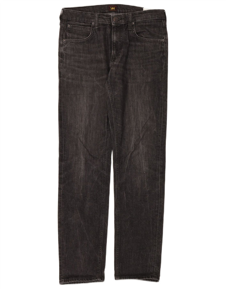 Jeans dritti da uomo Lee Daren Zip Fly W32 L34 cotone grigio