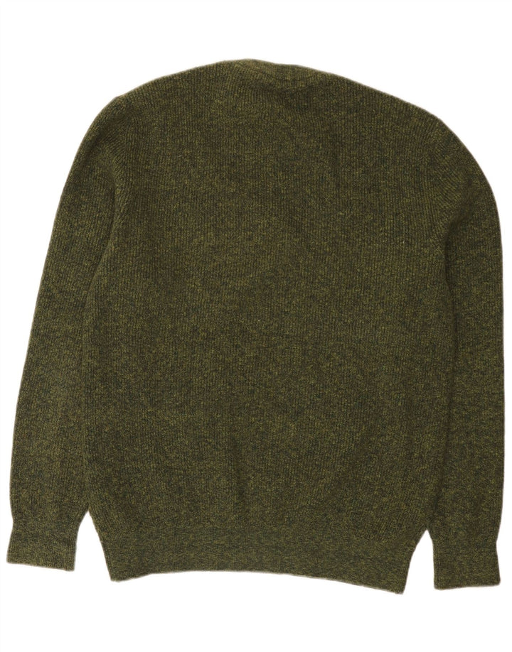 Maglione da uomo girocollo Esprit in cotone kaki medio
